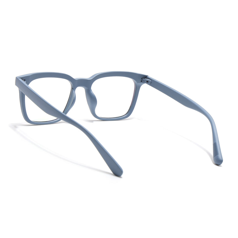 Eyejack Canment Sky Blue Square Eyeglasses for Men & Women (CM28022FCL1903-C6)