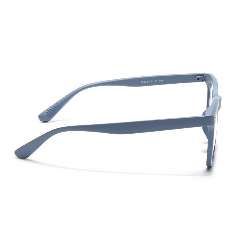 Eyejack Canment Sky Blue Square Eyeglasses for Men & Women (CM28022FCL1903-C6)