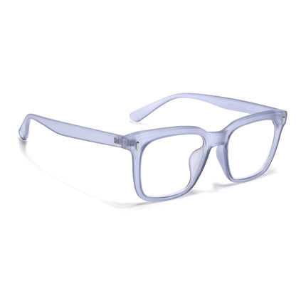Eyejack Canment Blue Square Eyeglasses for Men & Women (CM28022FCL1904-C7)