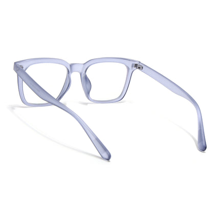 Eyejack Canment Blue Square Eyeglasses for Men & Women (CM28022FCL1904-C7)