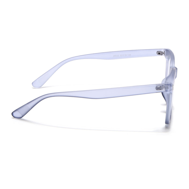 Eyejack Canment Blue Square Eyeglasses for Men & Women (CM28022FCL1904-C7)