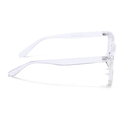 Eyejack Canment Transparent Square Eyeglasses for Men & Women (CM28022FCL1906-C9)