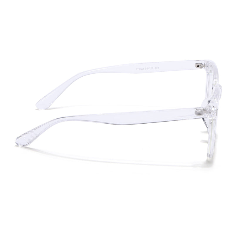 Eyejack Canment Transparent Square Eyeglasses for Men & Women (CM28022FCL1906-C9)