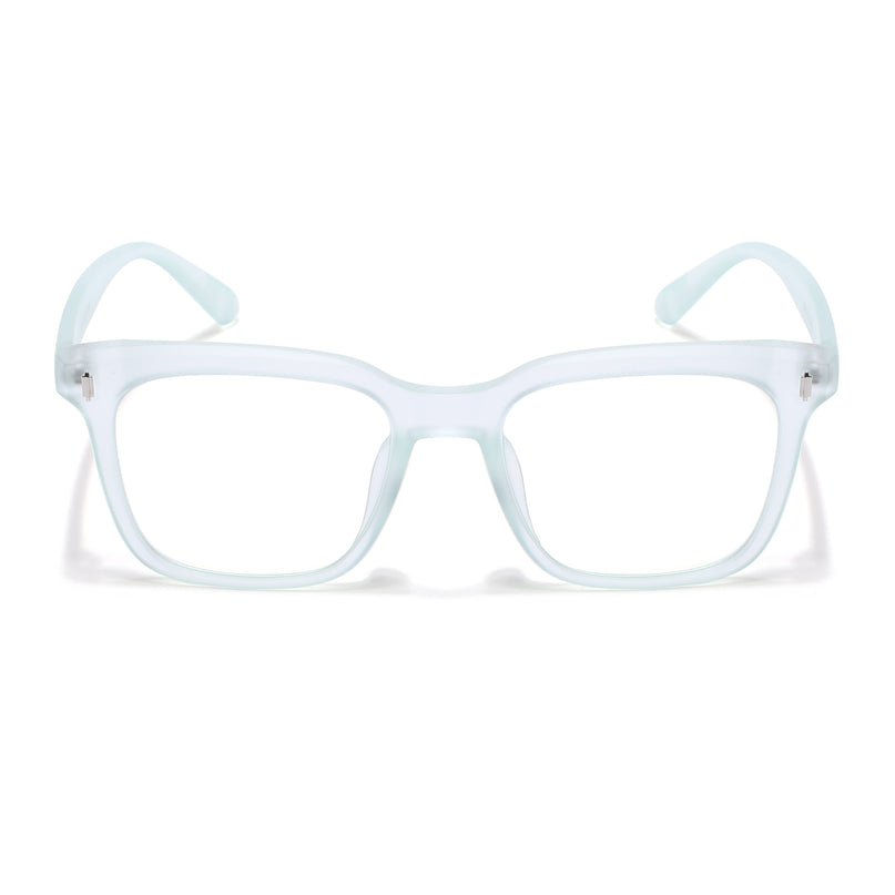 Eyejack Canment Sea Green Square Eyeglasses for Men & Women (CM28022FCL1907-C10)