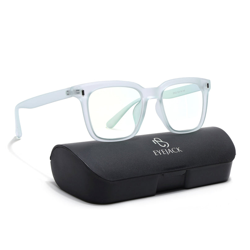 Eyejack Canment Sea Green Square Eyeglasses for Men & Women (CM28022FCL1907-C10)