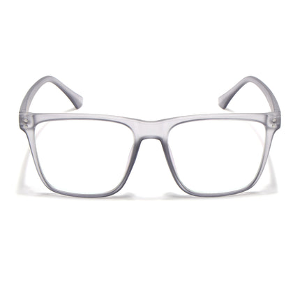 Eyejack Canment Grey Wayfarer Eyeglasses for Men & Women (CM28023FCL1910-C3)
