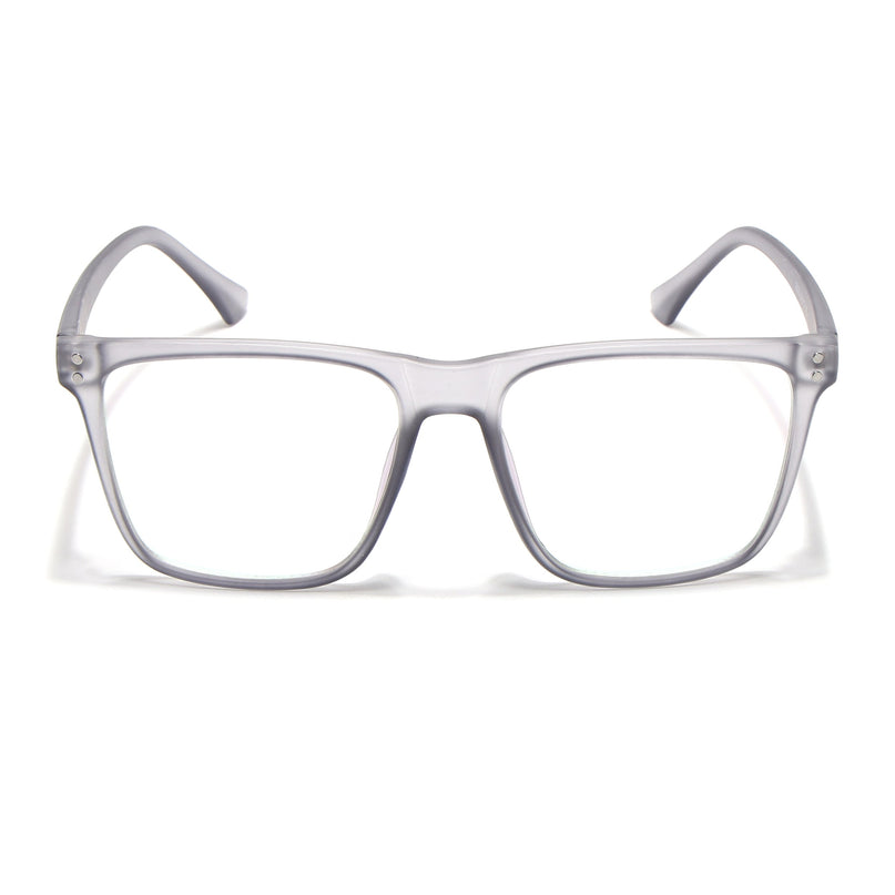 Eyejack Canment Grey Wayfarer Eyeglasses for Men & Women (CM28023FCL1910-C3)