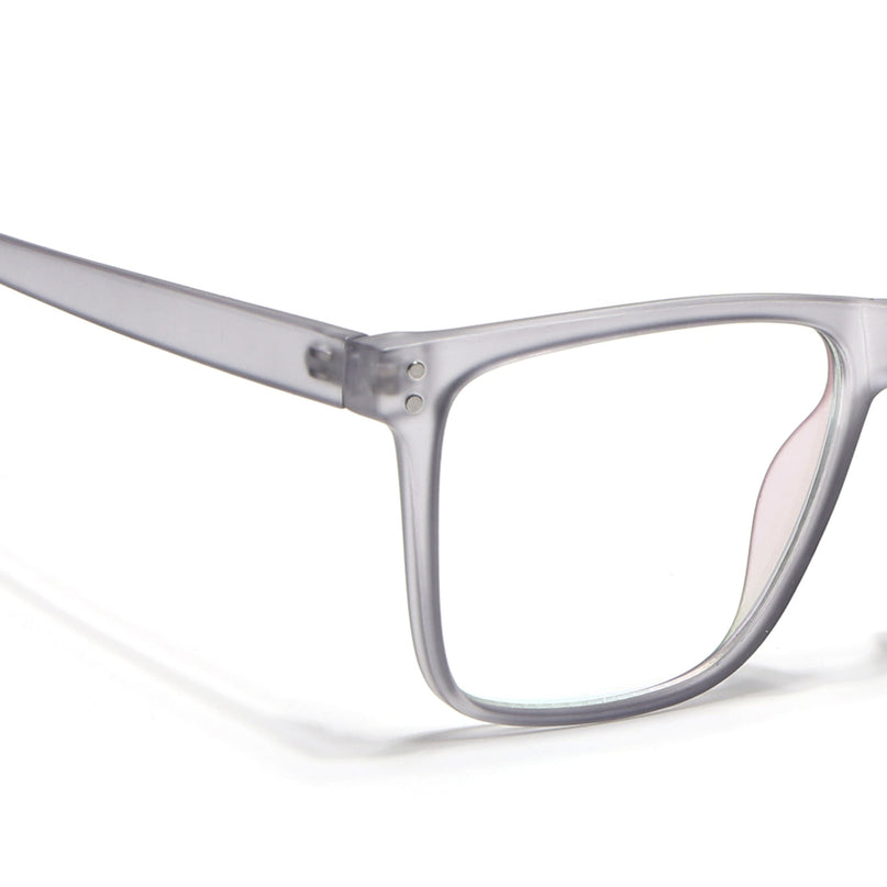 Eyejack Canment Grey Wayfarer Eyeglasses for Men & Women (CM28023FCL1910-C3)
