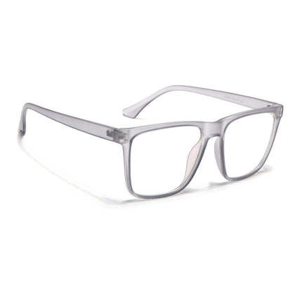 Eyejack Canment Grey Wayfarer Eyeglasses for Men & Women (CM28023FCL1910-C3)