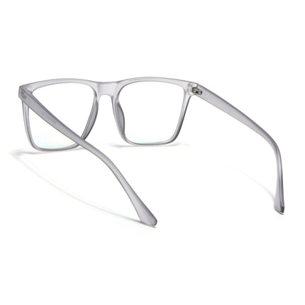 Eyejack Canment Grey Wayfarer Eyeglasses for Men & Women (CM28023FCL1910-C3)
