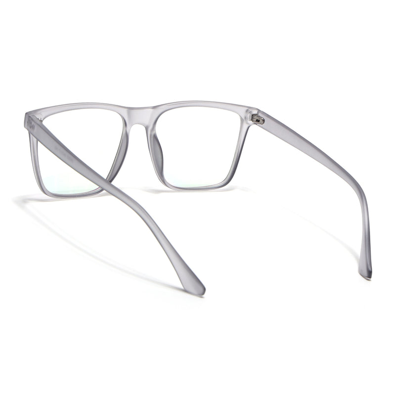 Eyejack Canment Grey Wayfarer Eyeglasses for Men & Women (CM28023FCL1910-C3)