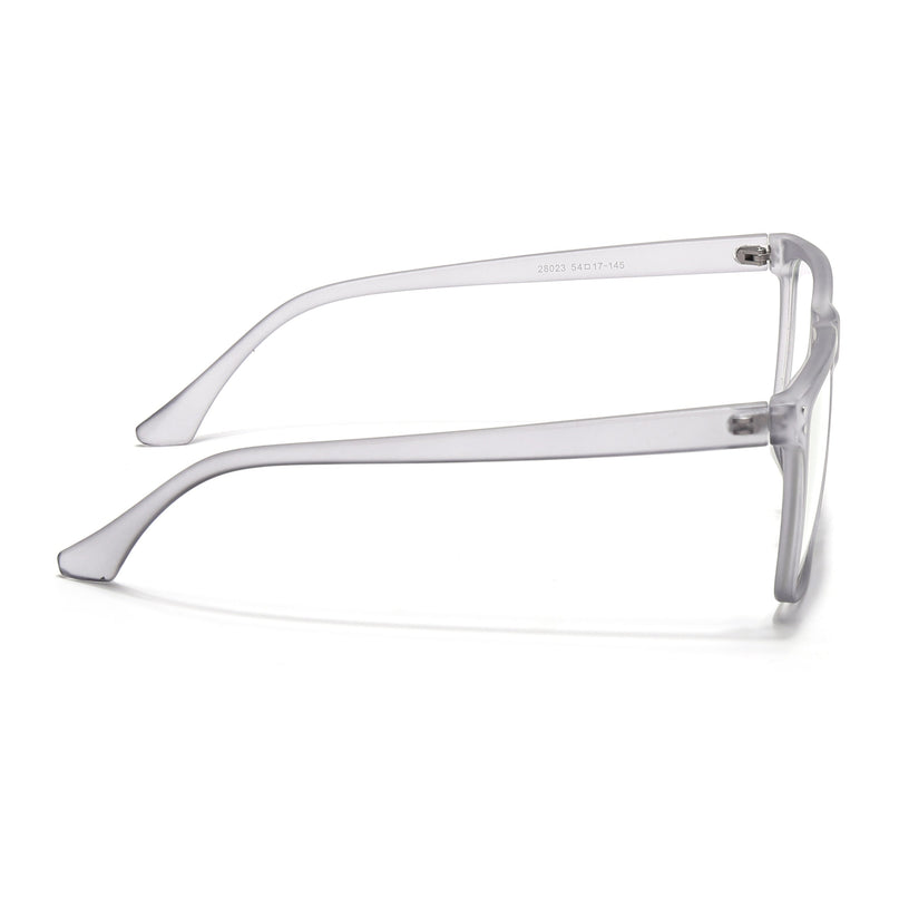 Eyejack Canment Grey Wayfarer Eyeglasses for Men & Women (CM28023FCL1910-C3)