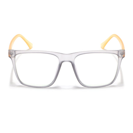 Eyejack Canment Grey Wayfarer Eyeglasses for Men & Women (CM28023FCL1911-C4)