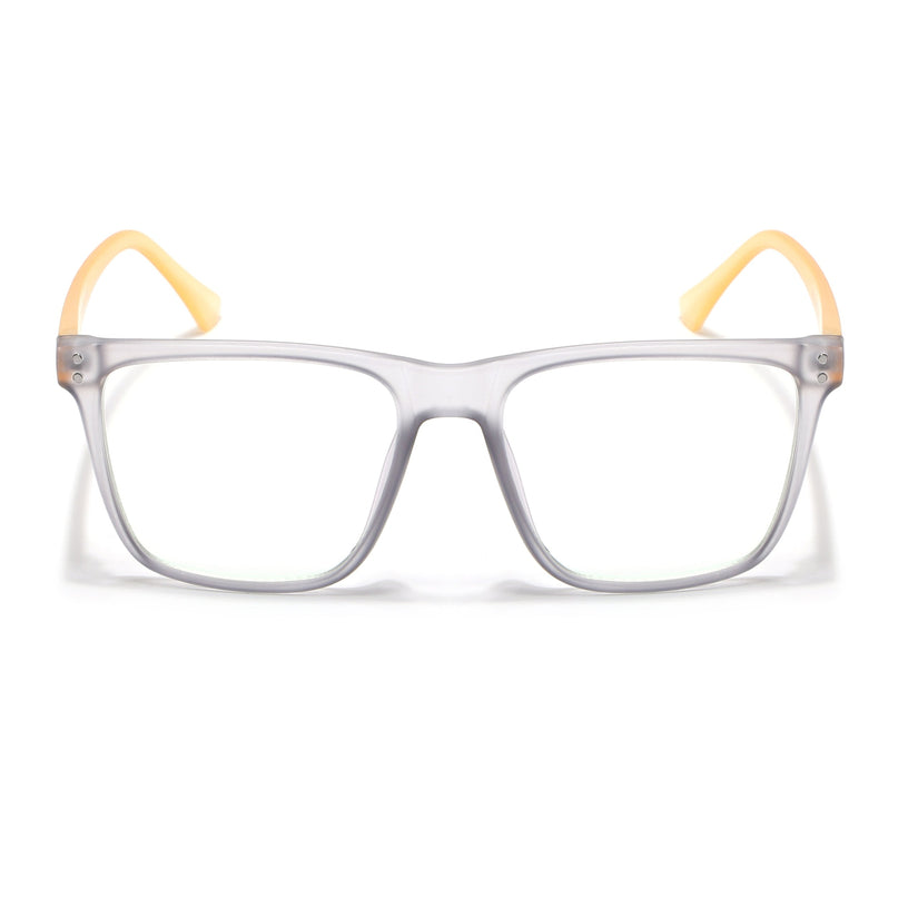 Eyejack Canment Grey Wayfarer Eyeglasses for Men & Women (CM28023FCL1911-C4)