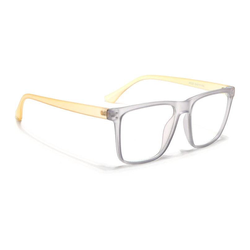 Eyejack Canment Grey Wayfarer Eyeglasses for Men & Women (CM28023FCL1911-C4)