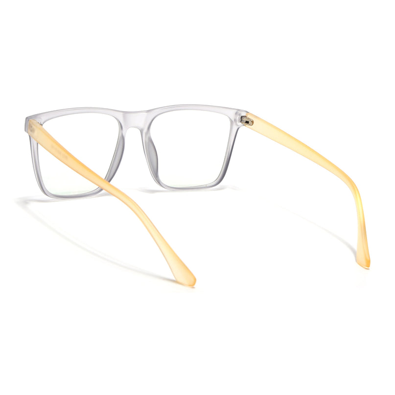 Eyejack Canment Grey Wayfarer Eyeglasses for Men & Women (CM28023FCL1911-C4)