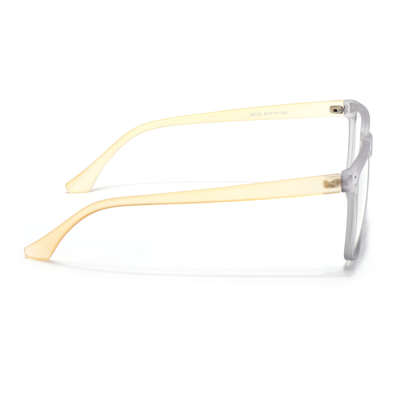 Eyejack Canment Grey Wayfarer Eyeglasses for Men & Women (CM28023FCL1911-C4)