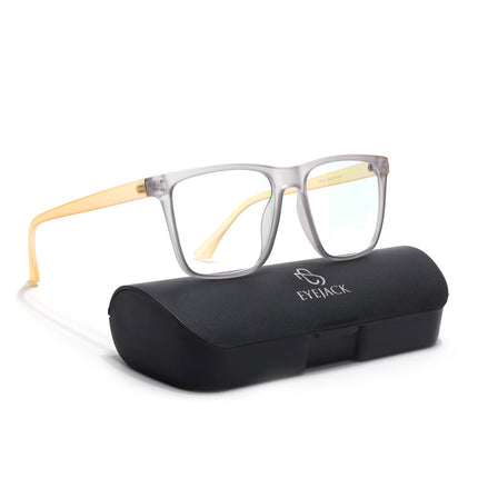 Eyejack Canment Grey Wayfarer Eyeglasses for Men & Women (CM28023FCL1911-C4)