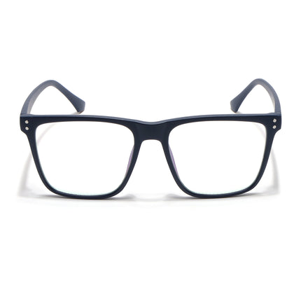 Eyejack Canment Navy Blue Wayfarer Eyeglasses for Men & Women (CM28023FCL1912-C5)