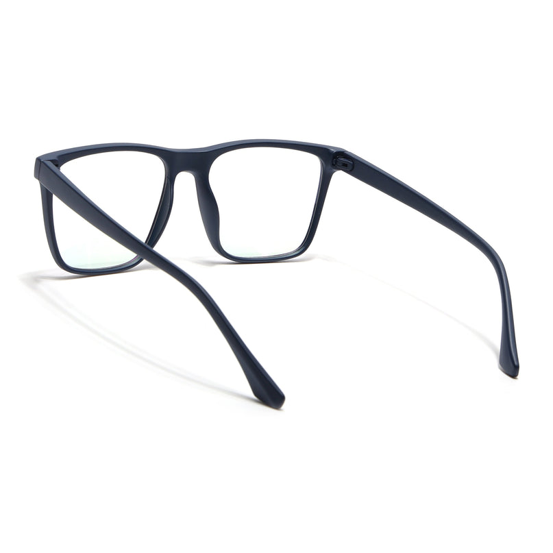 Eyejack Canment Navy Blue Wayfarer Eyeglasses for Men & Women (CM28023FCL1912-C5)