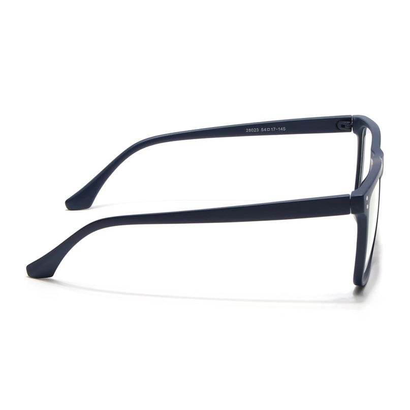 Eyejack Canment Navy Blue Wayfarer Eyeglasses for Men & Women (CM28023FCL1912-C5)