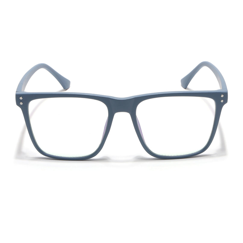 Eyejack Canment Sky Blue Wayfarer Eyeglasses for Men & Women (CM28023FCL1913-C6)