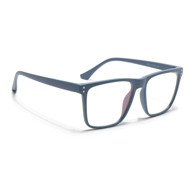 Eyejack Canment Sky Blue Wayfarer Eyeglasses for Men & Women (CM28023FCL1913-C6)