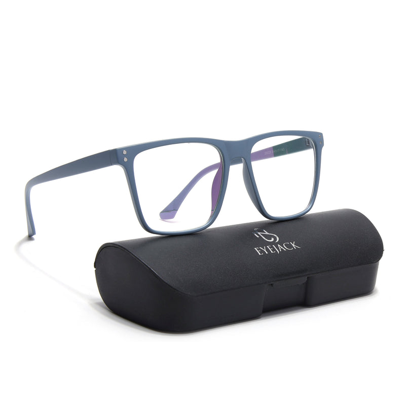 Eyejack Canment Sky Blue Wayfarer Eyeglasses for Men & Women (CM28023FCL1913-C6)