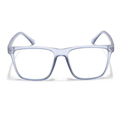 Eyejack Canment Blue Wayfarer Eyeglasses for Men & Women (CM28023FCL1914-C7)