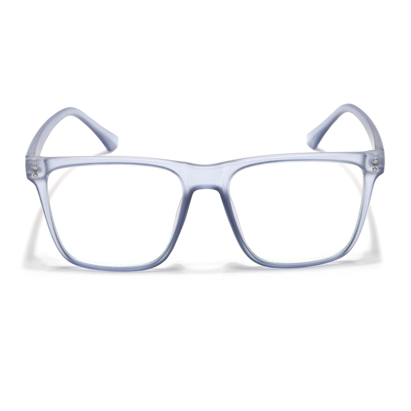 Eyejack Canment Blue Wayfarer Eyeglasses for Men & Women (CM28023FCL1914-C7)