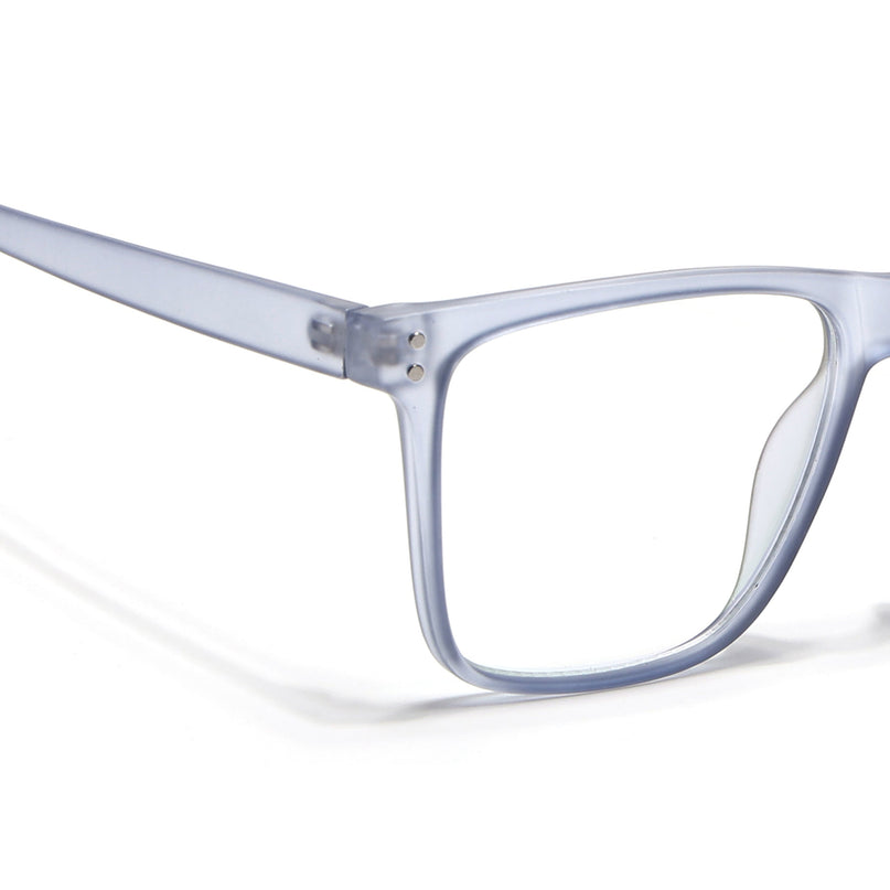 Eyejack Canment Blue Wayfarer Eyeglasses for Men & Women (CM28023FCL1914-C7)