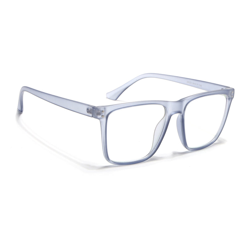 Eyejack Canment Blue Wayfarer Eyeglasses for Men & Women (CM28023FCL1914-C7)