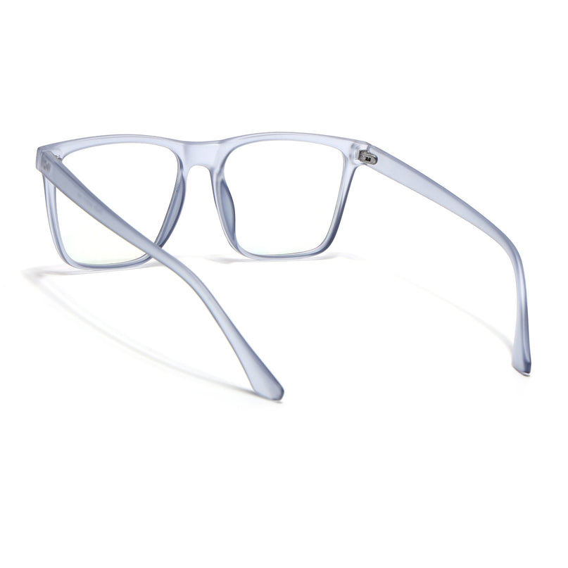 Eyejack Canment Blue Wayfarer Eyeglasses for Men & Women (CM28023FCL1914-C7)
