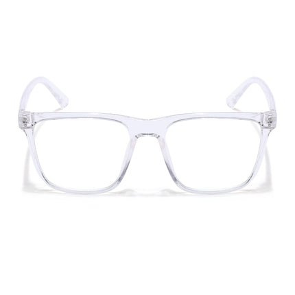 Eyejack Canment Transparent Wayfarer Eyeglasses for Men & Women (CM28023FCL1916-C9)
