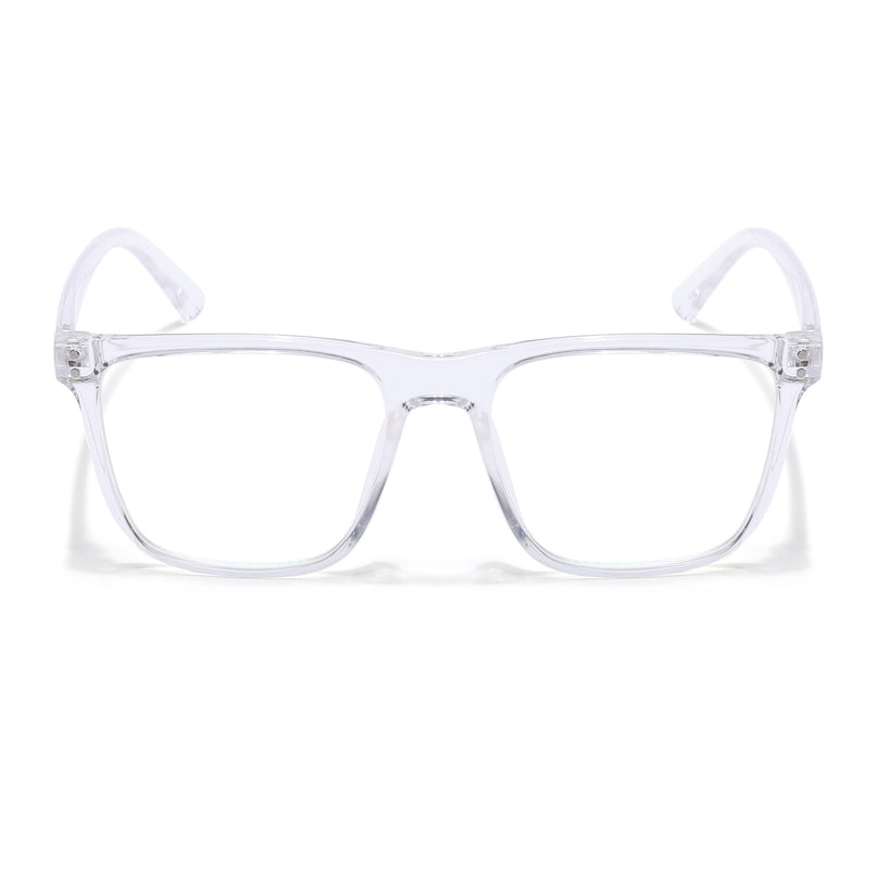 Eyejack Canment Transparent Wayfarer Eyeglasses for Men & Women (CM28023FCL1916-C9)