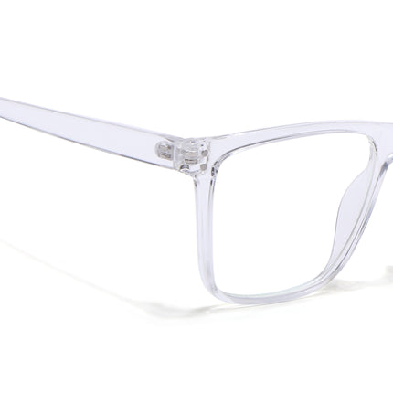 Eyejack Canment Transparent Wayfarer Eyeglasses for Men & Women (CM28023FCL1916-C9)
