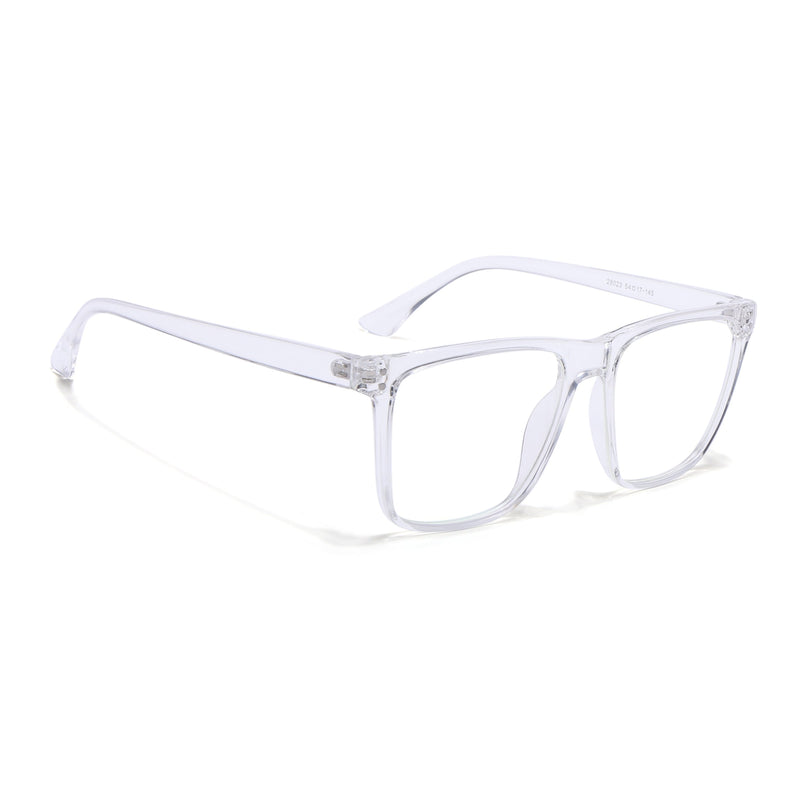 Eyejack Canment Transparent Wayfarer Eyeglasses for Men & Women (CM28023FCL1916-C9)