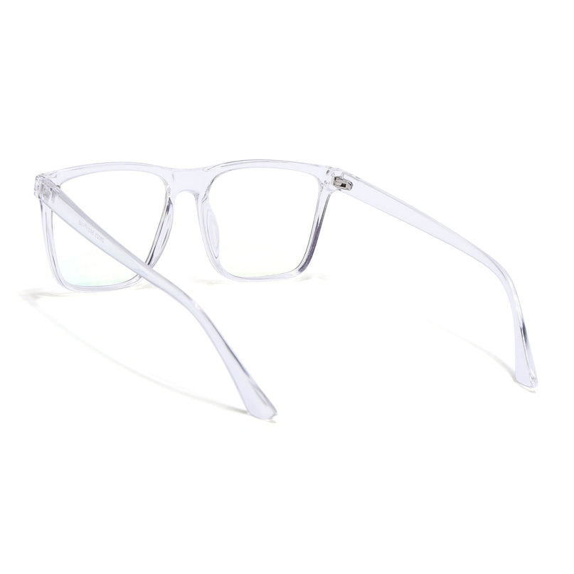 Eyejack Canment Transparent Wayfarer Eyeglasses for Men & Women (CM28023FCL1916-C9)