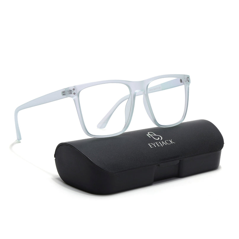 Eyejack Canment Sea Green Wayfarer Eyeglasses for Men & Women (CM28023FCL1917-C10)