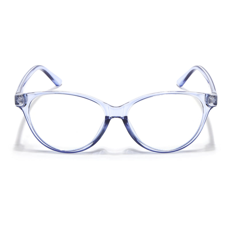 Eyejack Canment Blue Cateye Eyeglasses for Women (CM28024FCL1919-C2)