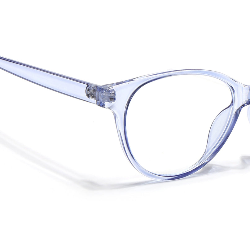 Eyejack Canment Blue Cateye Eyeglasses for Women (CM28024FCL1919-C2)