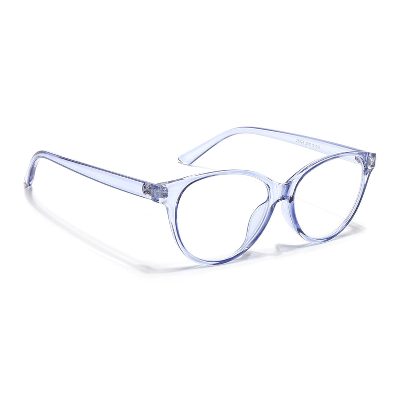 Eyejack Canment Blue Cateye Eyeglasses for Women (CM28024FCL1919-C2)