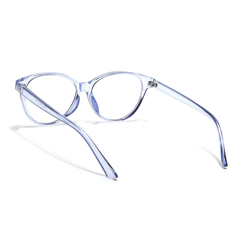 Eyejack Canment Blue Cateye Eyeglasses for Women (CM28024FCL1919-C2)