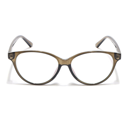 Eyejack Canment Olive Cateye Eyeglasses for Women (CM28024FCL1920-C3)