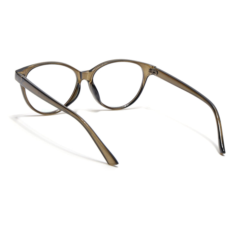 Eyejack Canment Olive Cateye Eyeglasses for Women (CM28024FCL1920-C3)
