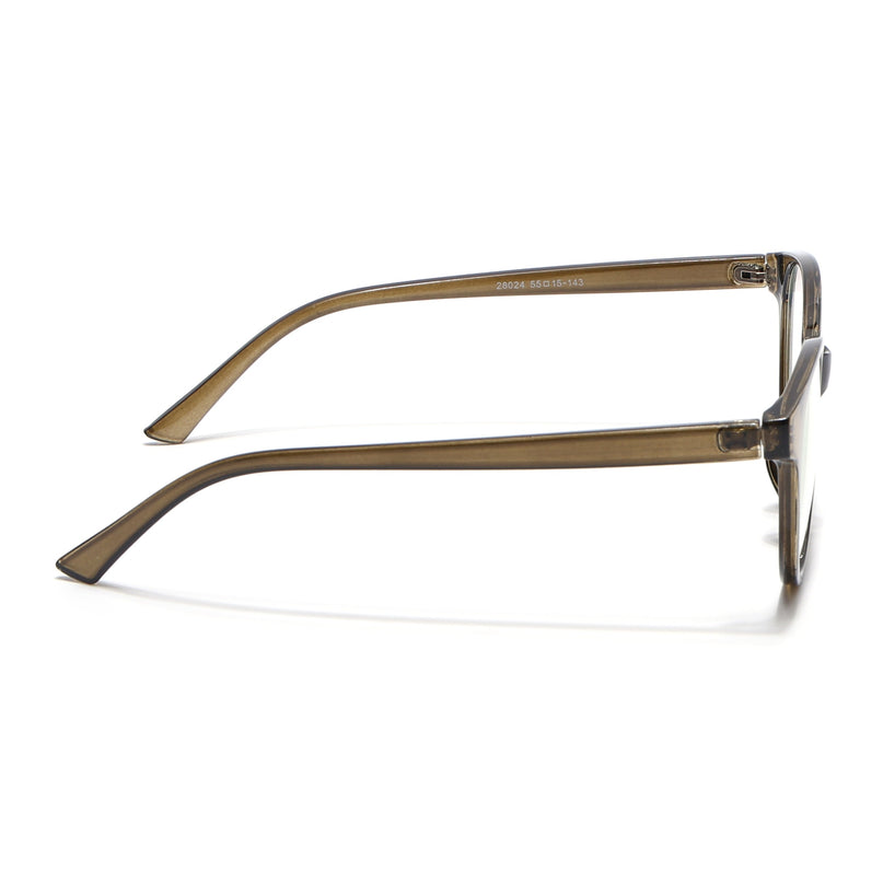 Eyejack Canment Olive Cateye Eyeglasses for Women (CM28024FCL1920-C3)