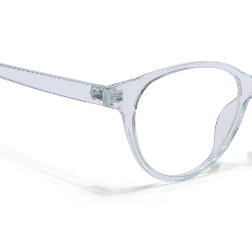 Eyejack Canment Sea Green Cateye Eyeglasses for Women (CM28024FCL1921-C4)