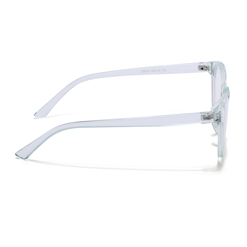 Eyejack Canment Sea Green Cateye Eyeglasses for Women (CM28024FCL1921-C4)