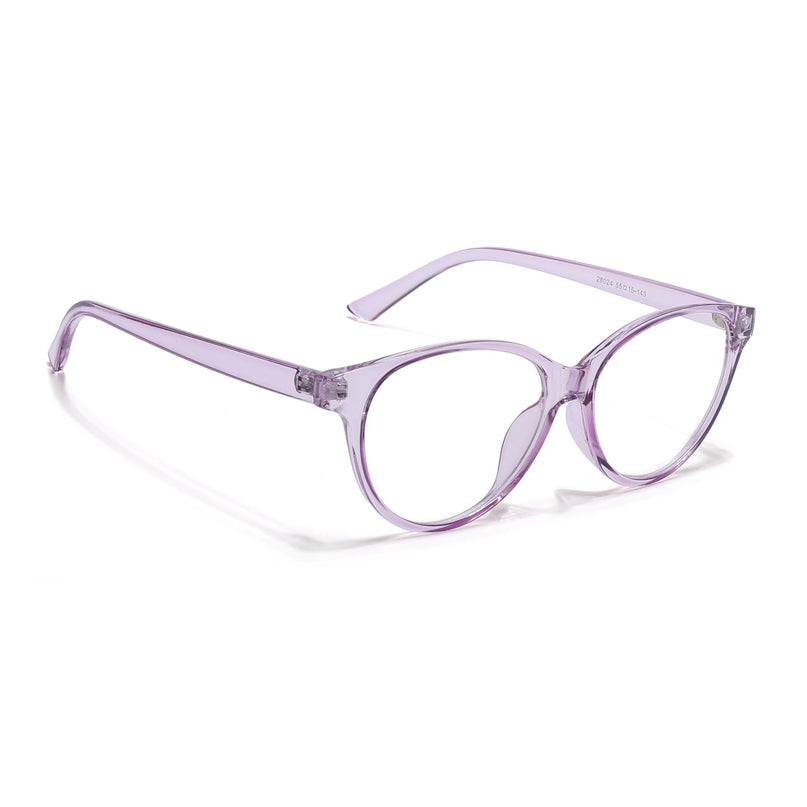 Eyejack Canment Purple Cateye Eyeglasses for Women (CM28024FCL1922-C5)