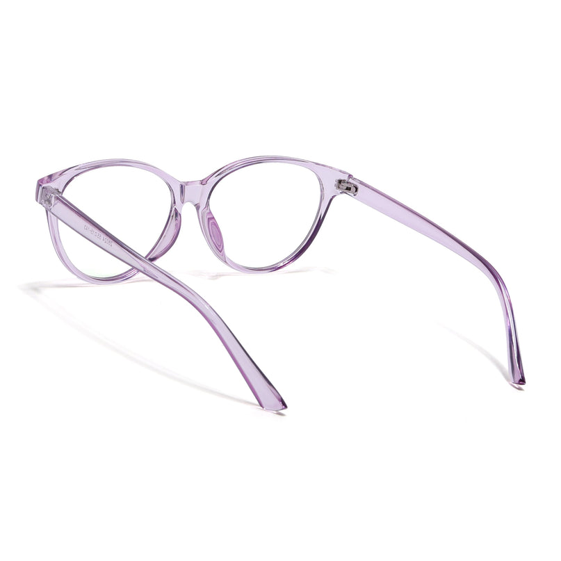 Eyejack Canment Purple Cateye Eyeglasses for Women (CM28024FCL1922-C5)